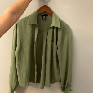 Olive Green Women’s Blouse